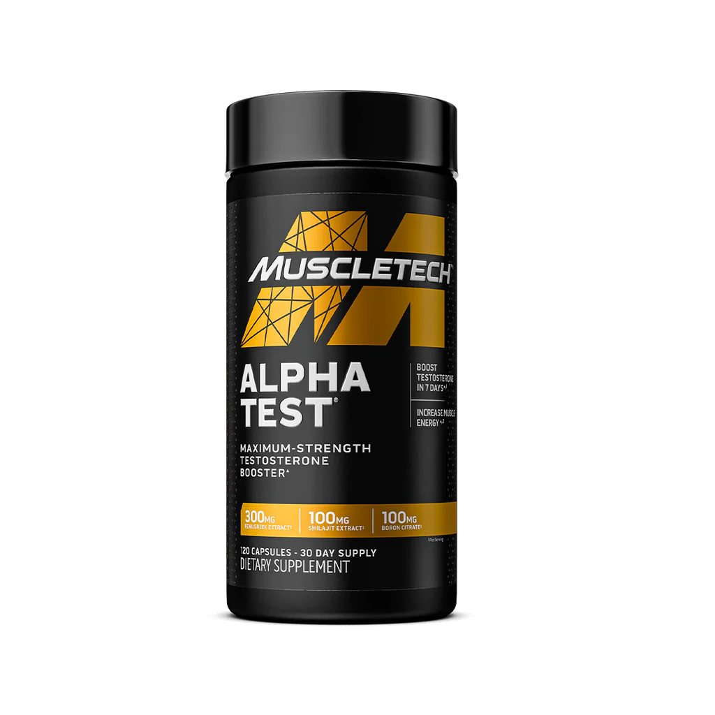 Muscletech Alpha Test 120 Caps |Testosterone Booster