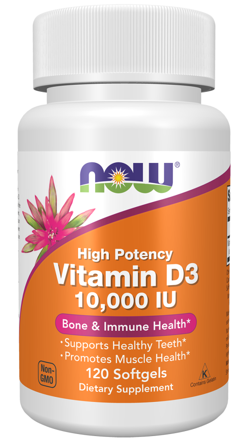 NOW VITAMIN D-3 10,000 IU 120 SGELS -376