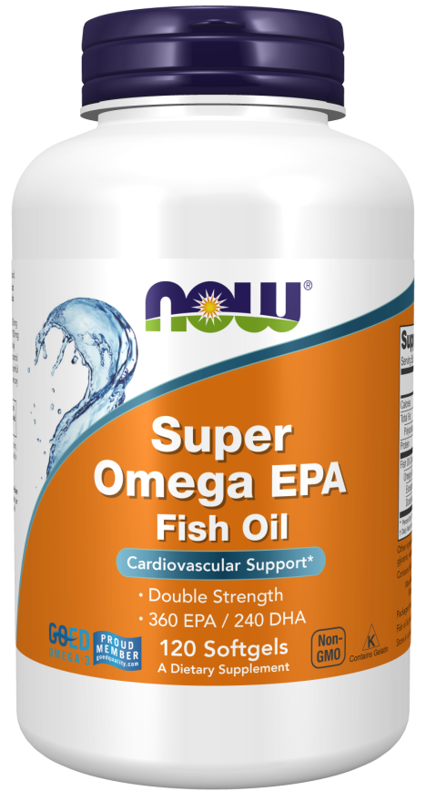 NOW Super Omega EPA 1200mg 360/240  120 SGELS -1682